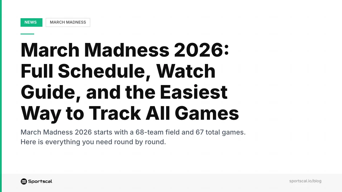 March Madness tournament calendar and schedule overview
